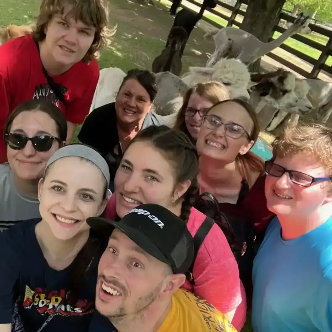 Bello CDS day program participants at the zoo.