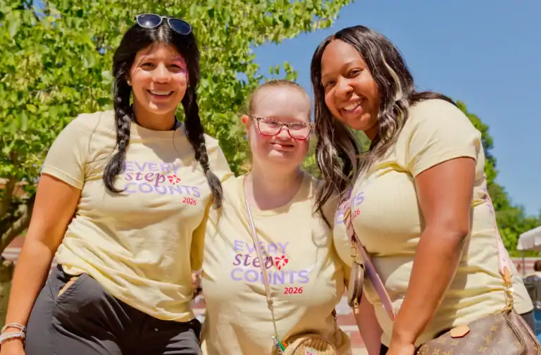 Bello Machre Team Members with Resident at Every Step Counts Event