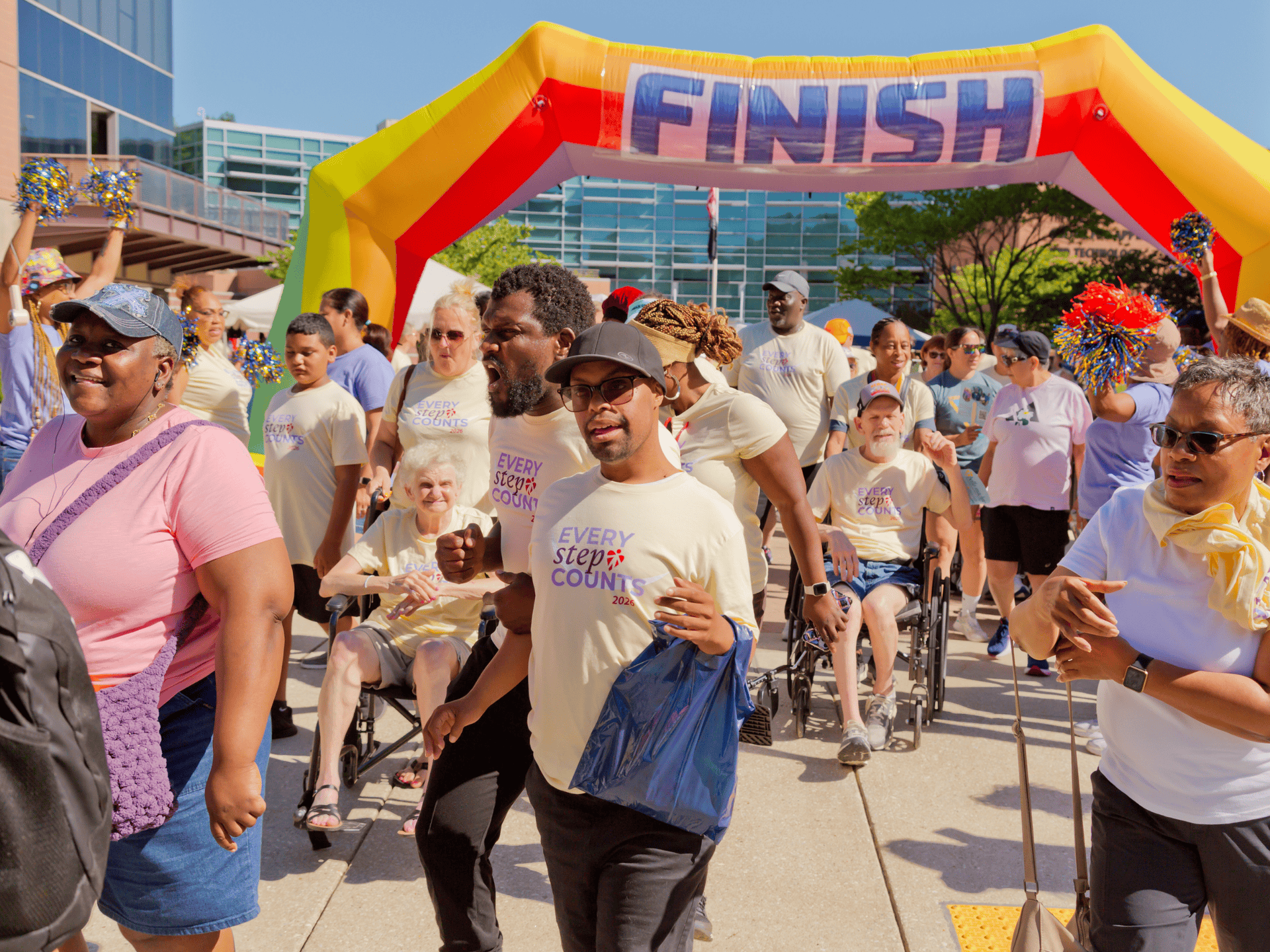 Every Step Counts attendees starting their walk