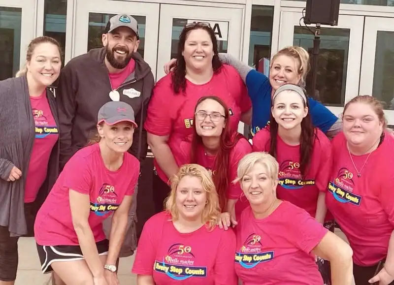Todd and the Carroll County Administrative Team at an Every Step Counts event.