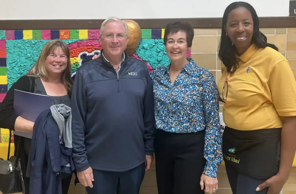 Tracy and community partners from the William S. Baer school in Baltimore.