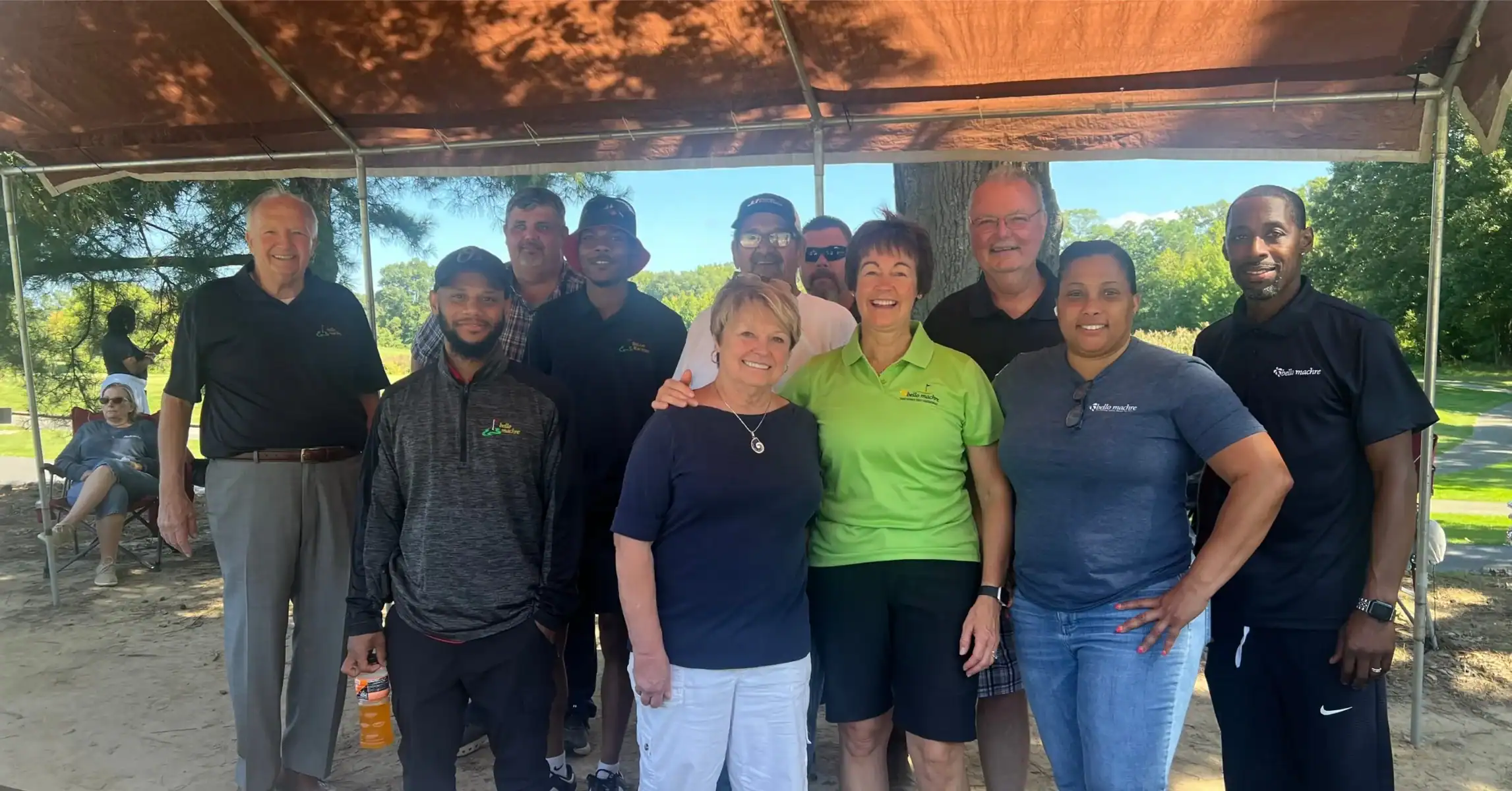Group of volunteers at the Sausage Stop