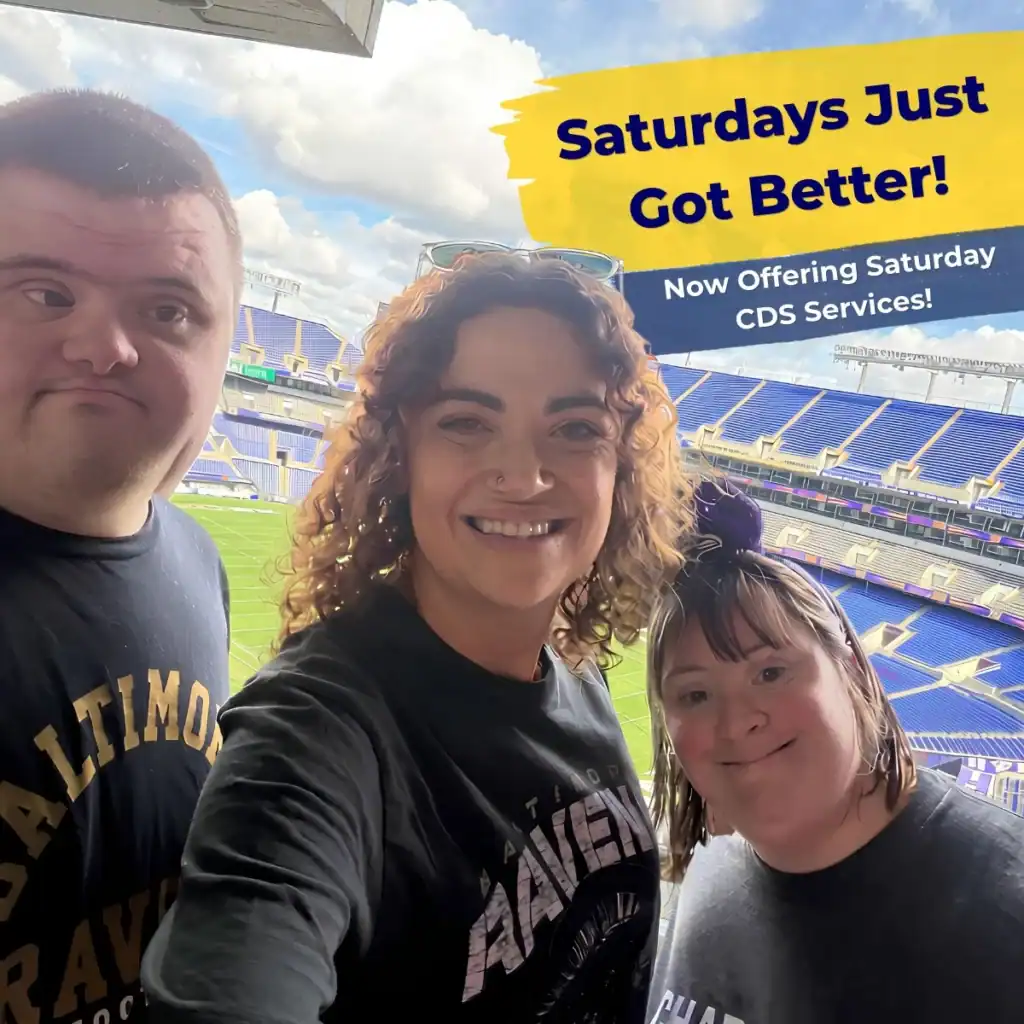 Saturday Services Now Available at Bello Machre! 3 Individuals Smiling at M&T Bank Stadium.